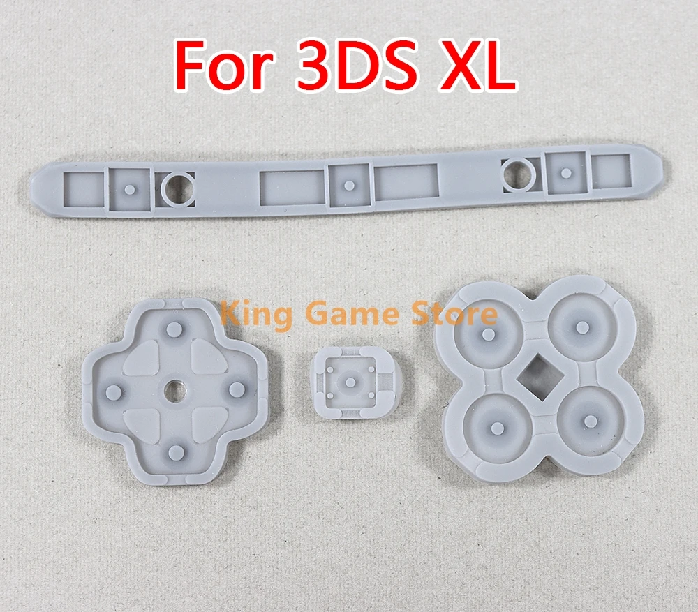 50Sets For 3DSXL/LL  Keypad Conducting Buttons Conductive Adhesive Pad For 3DS XL LL Game Repair Button Glue