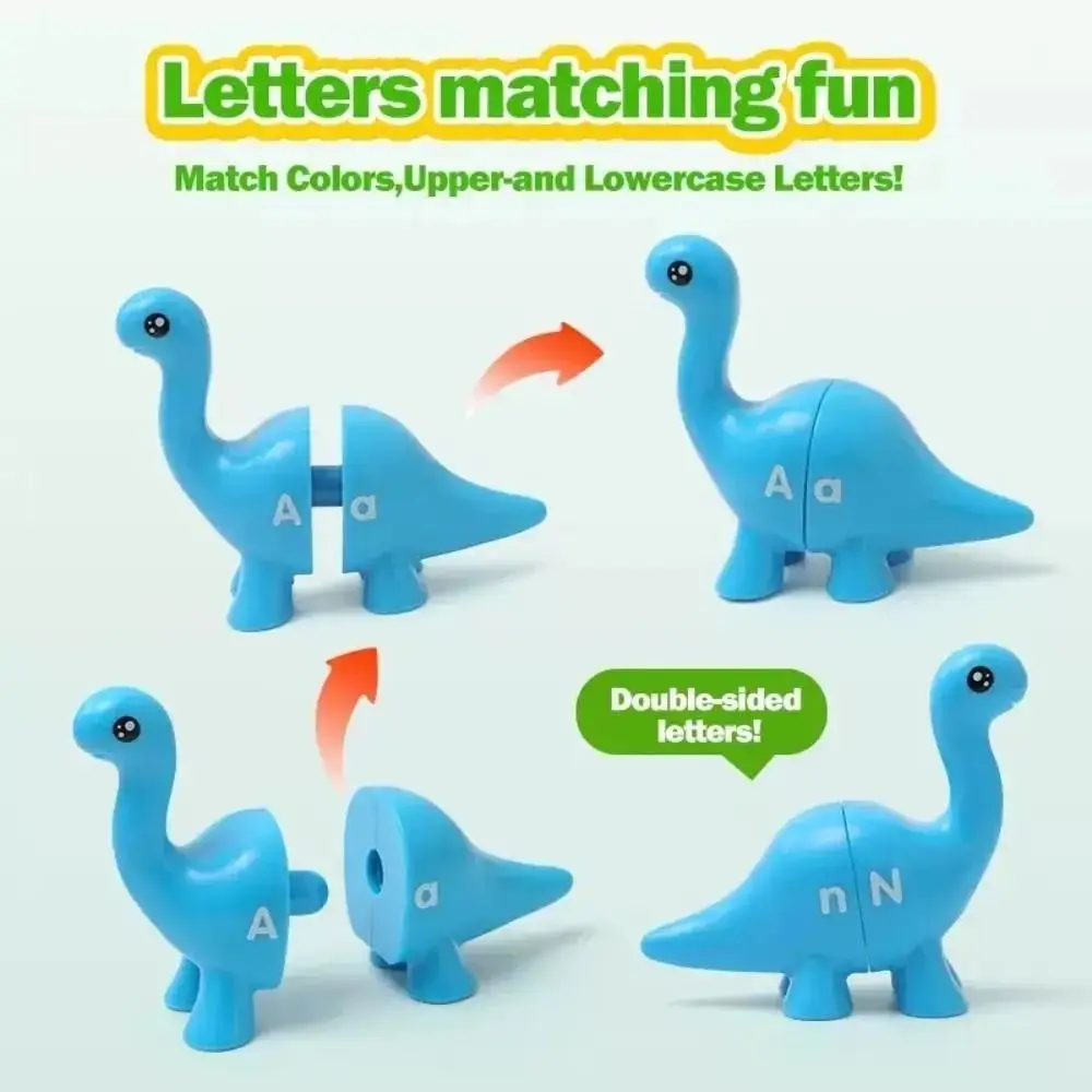 Lettere in plastica Lettere abbinate Blocchi di gioco fronte-retro Ordinamento dei colori Modello di conteggio dei numeri del gioco Montessori IQ