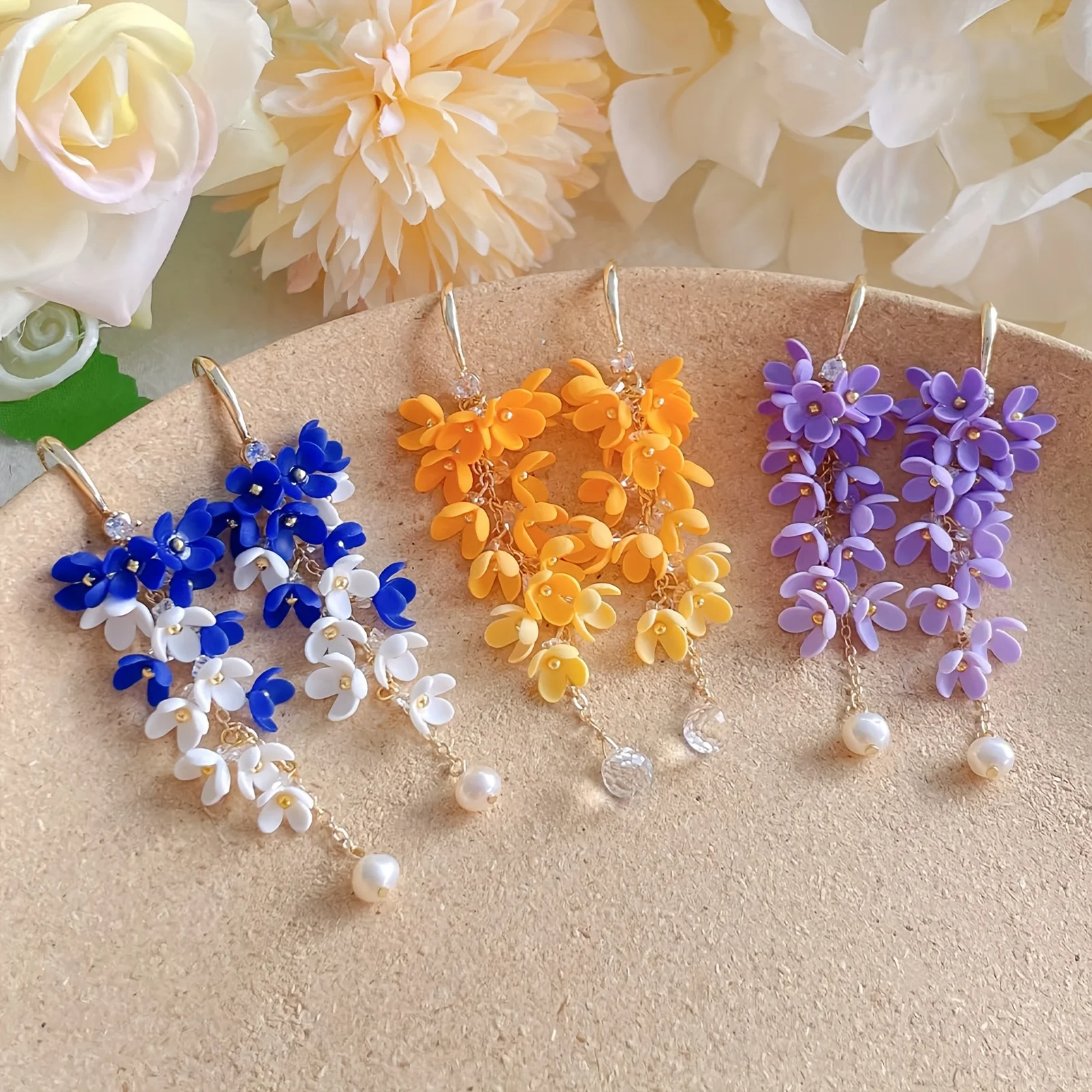 12Pcs Flower Polymer Clay Cutters Set | Multi-Style Floral Cutter Molds for Earrings & Jewelry Making