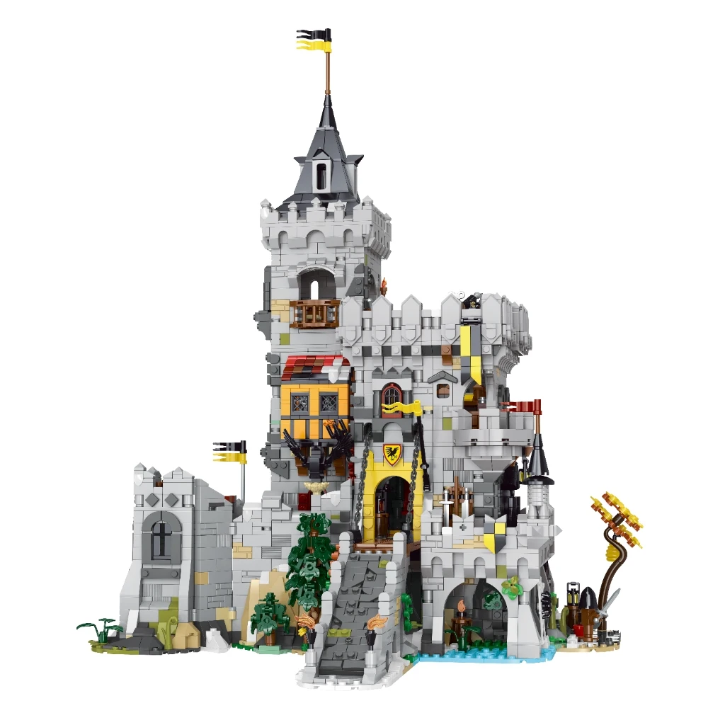 4961PCS Creative Expert King of Crows Castle Building Blocks Set Medieval Fortress Model Assembly Toys for Adults Kids Gift