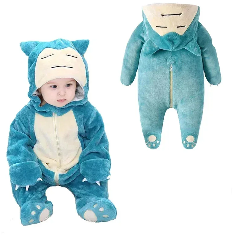 TAKARA TOMY Snorlax Onesie Kigurumi bebé mameluco Minions Cosplay disfraz Halloween Navidad Pijama niños invierno ropa de casa