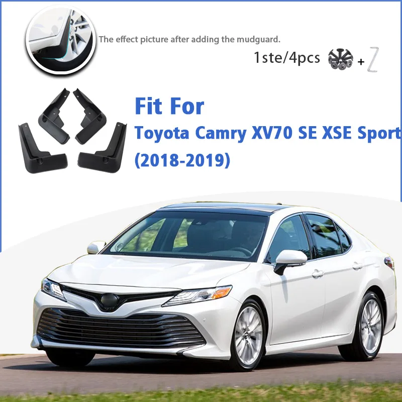 

Mudguard For Toyota Camry XV70 SE XSE Sport Front Rear 4pcs Mudflaps Mudguards Car Accessories Auto Styline Splash Guard Fender