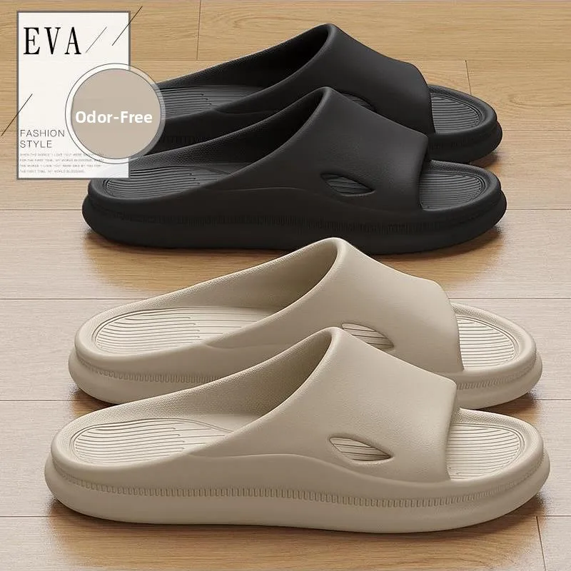 

Men's Summer Lightweight Slip-resistant Foam EVA Bathroom Slippers Comfortable Indoor Outdoor Home Slippers Oujiawei Brand