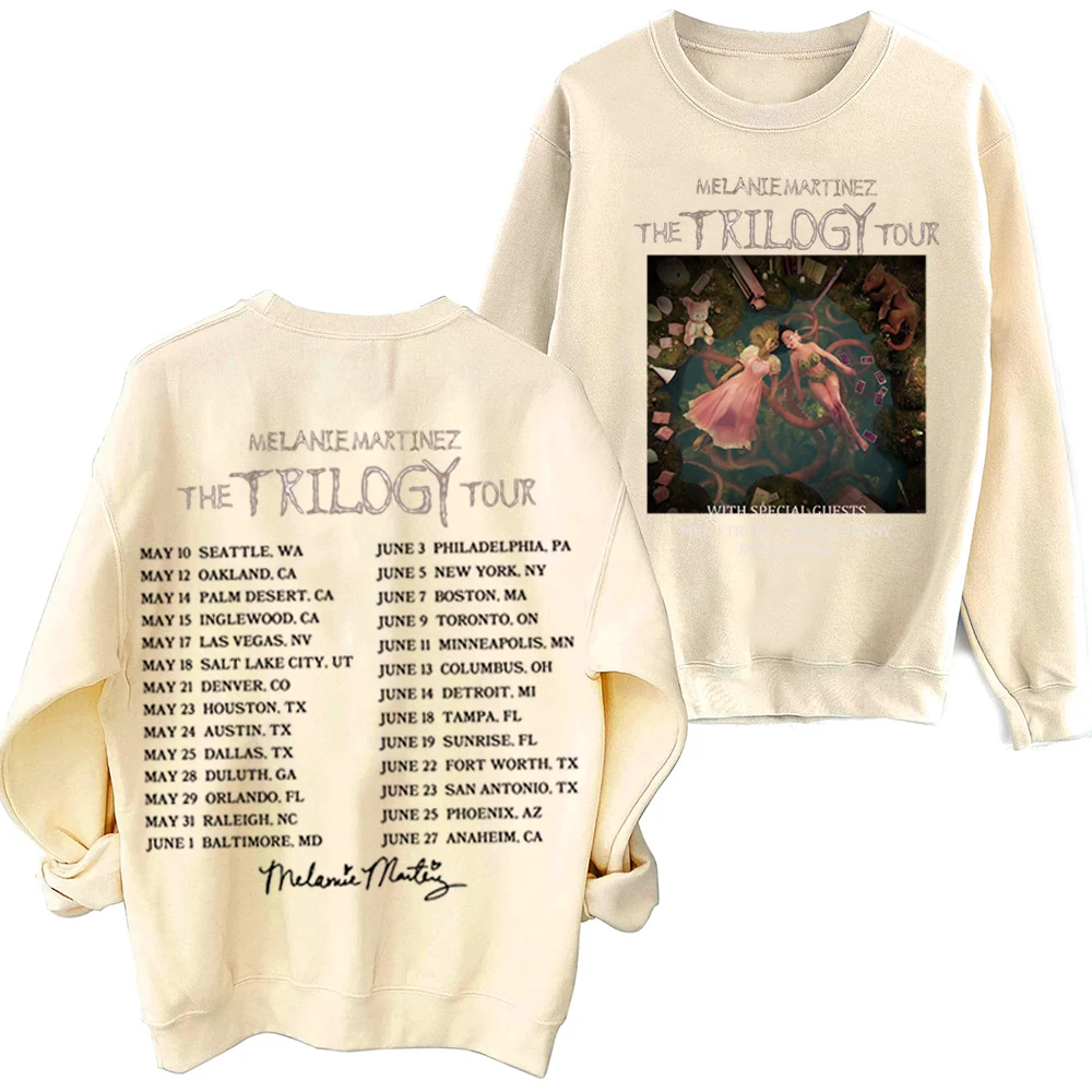 The Trilogy Tour 2024 Melanie Martinez Portals Tracklist Music Hoodie Y2K Oversized Autumn Sweatshirts Hoodies Unisex (Us Size)