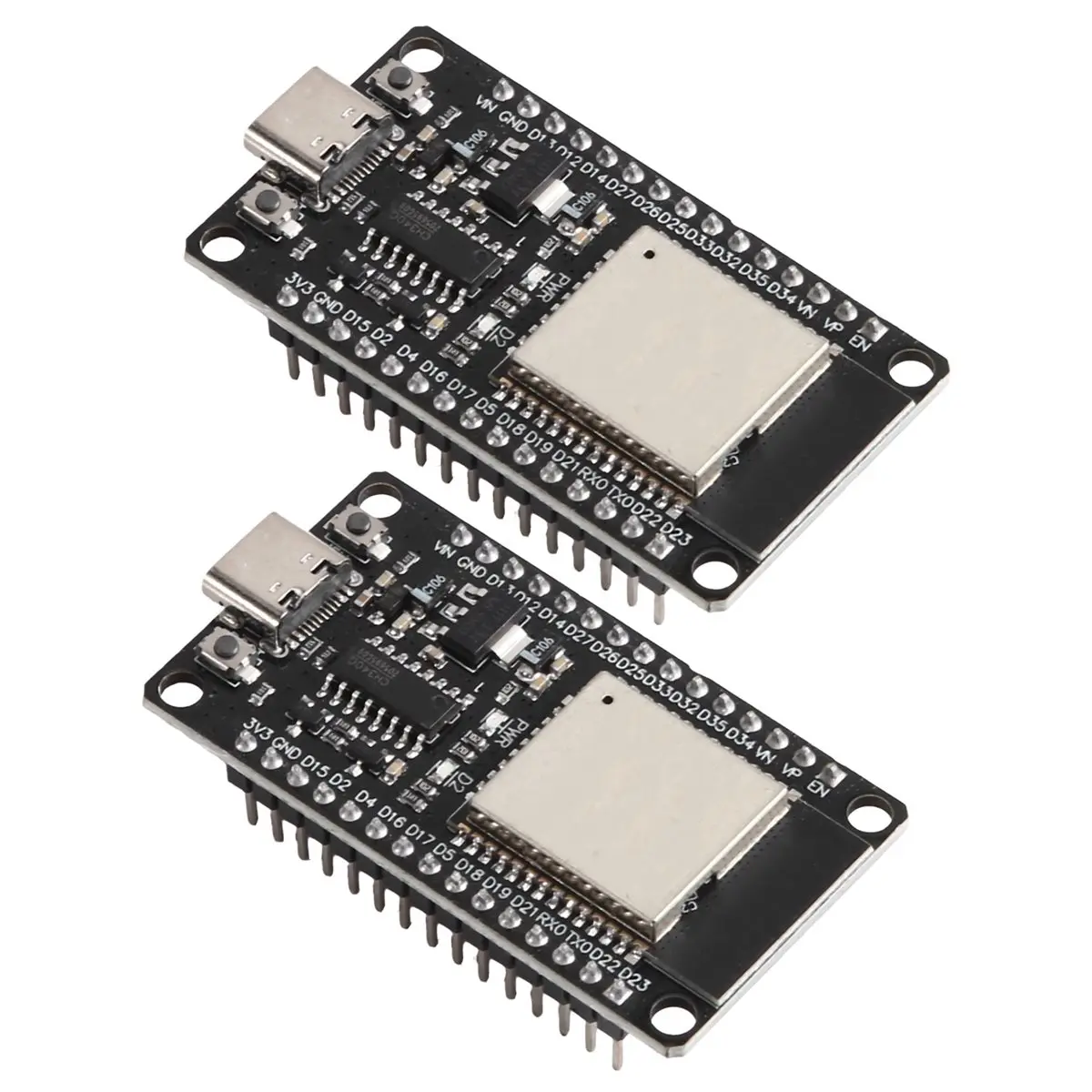2Pcs Development Board 2.4GHz WiFi Bluetooth 2-in-1 Dual Core Module Low Power MCU for Smart Home DIY Electro