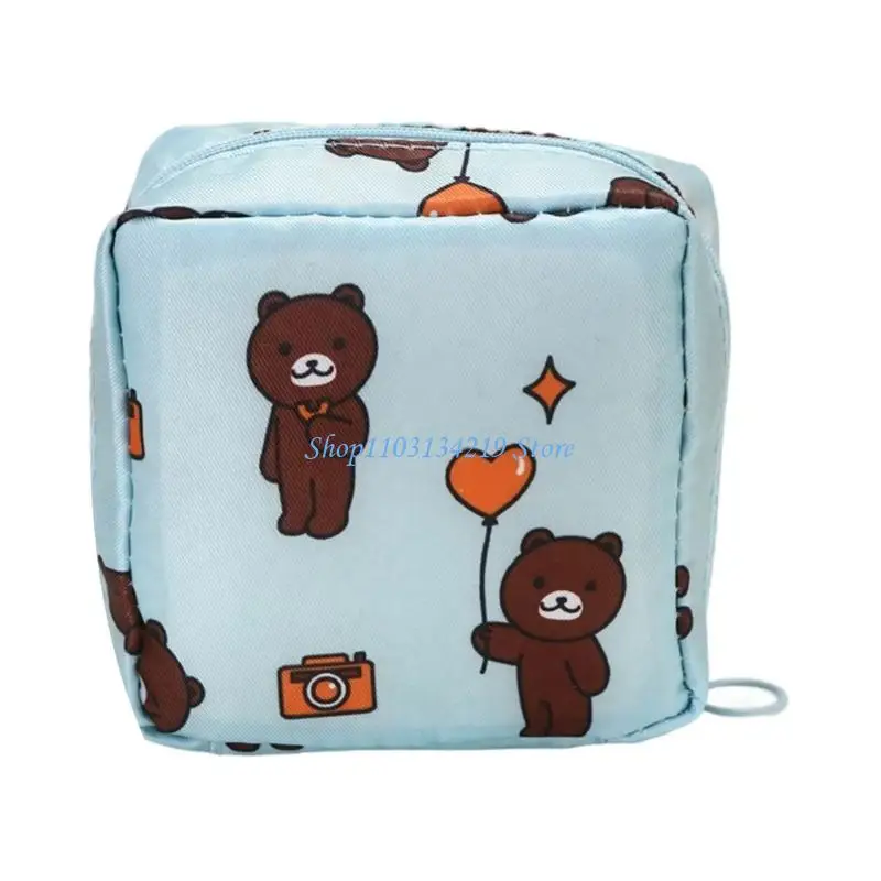 N5KC Portable Feminine Hygiene Pouches Convenient Sanitary Napkin Pouches for Discreet Storage of Feminine Products