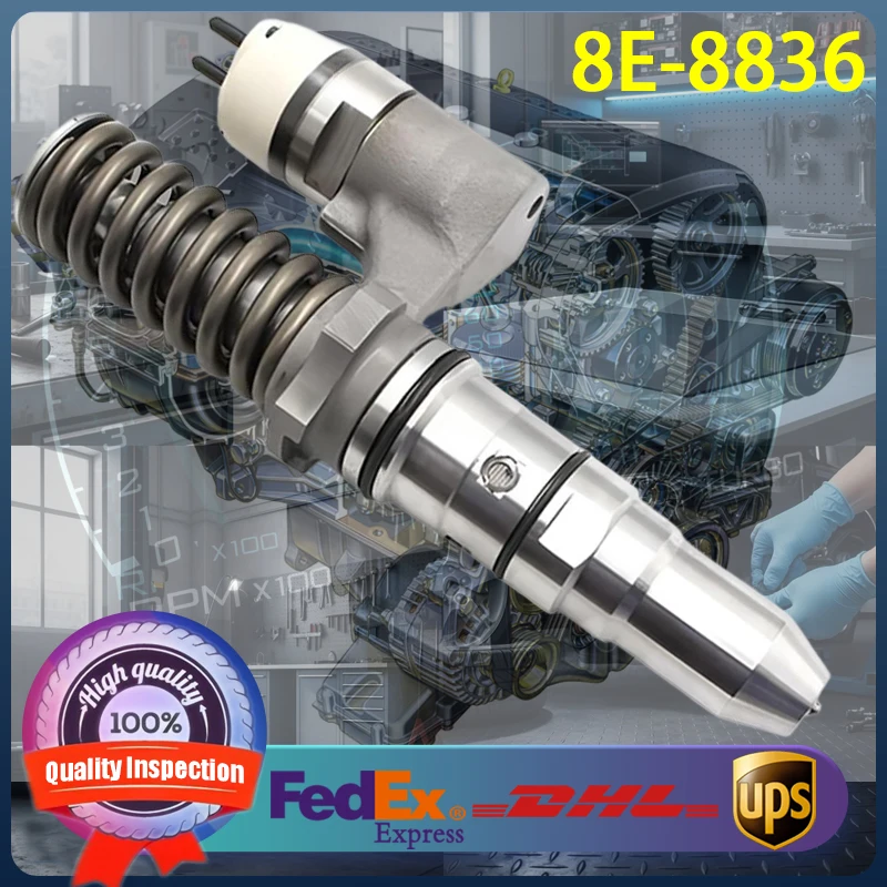 

8E-8836 High Quality Diesel Fuel Injector 8E8836 for Caterpillar CAT 3508B 3512B 3512C 3516B 3516C Engine