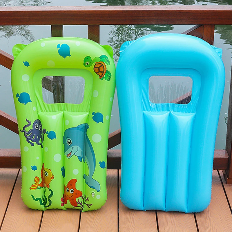 

Kids Inflatable Summer Swimming Water Surfboards Cartoo Pool Floating Seats Children Water Play Floating Ring Swim Equipment