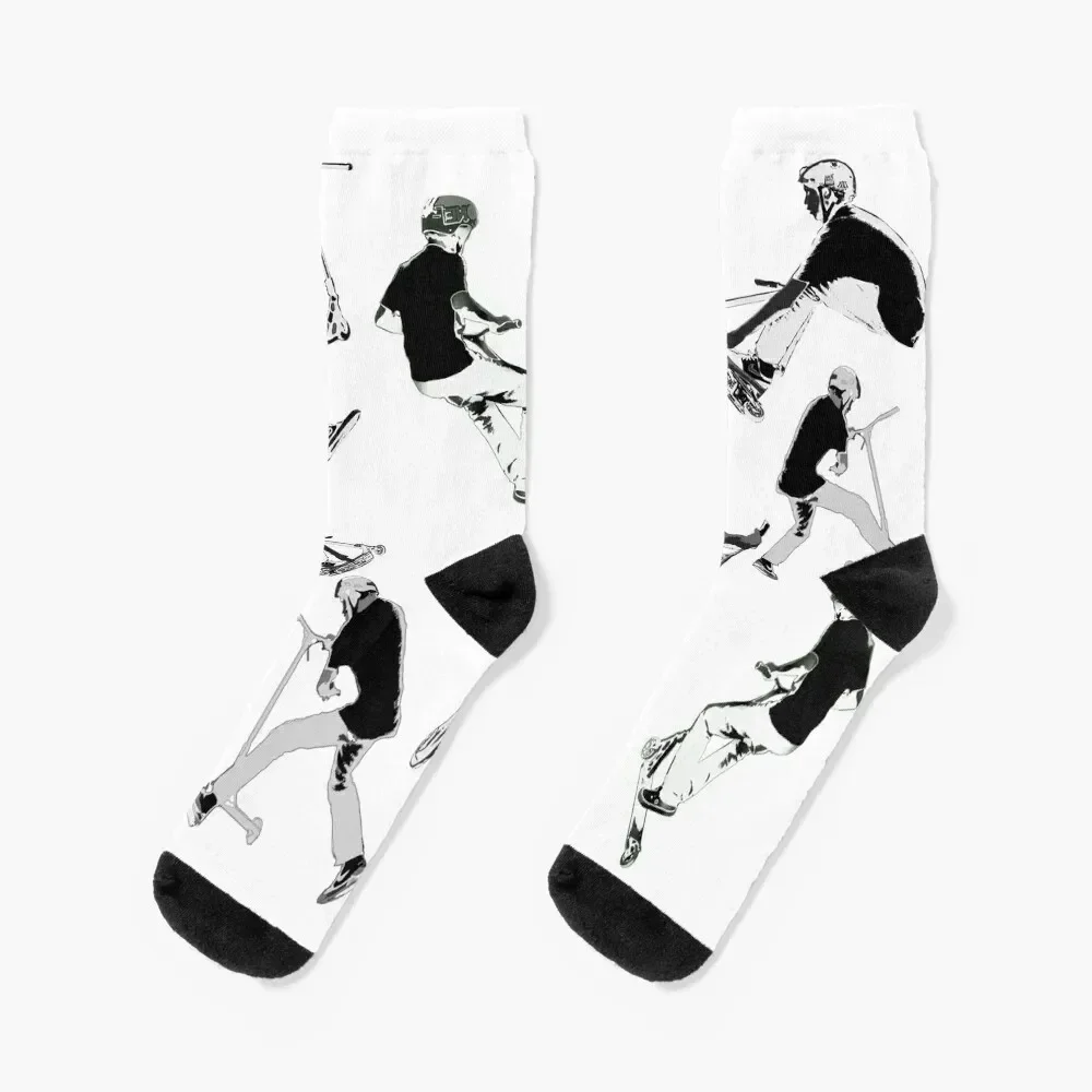 Airtime!- Stunt Scooter Fun Socks gym Heating sock Socks For Girls Men's