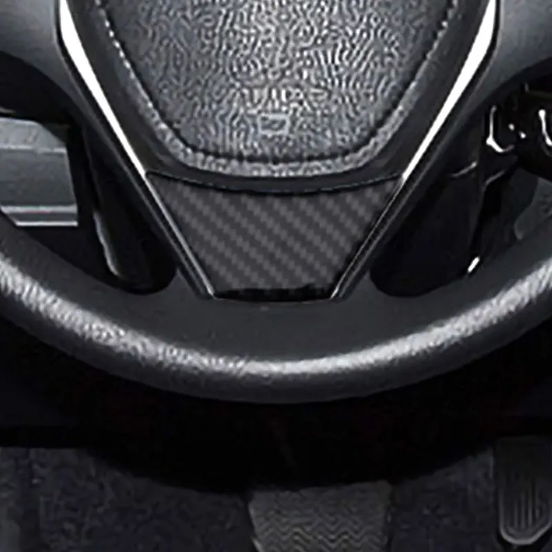 For Toyota 14-19 Corolla/Ralink Carbon Fiber Steering Wheel Subscript Decorative Sticker Modification Accessories