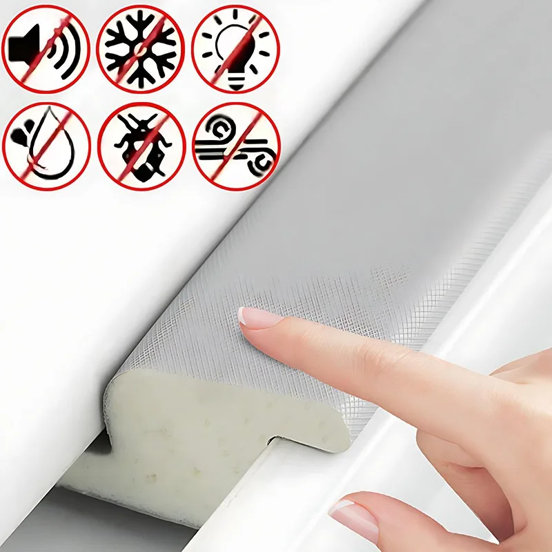 

Уплотнительная лента для дверных оконных прокладок из прочной пластиковой стали, водонепроницаемая, звукоизоляционная для стеклянных швов, нижняя полоса лобового стекла двери