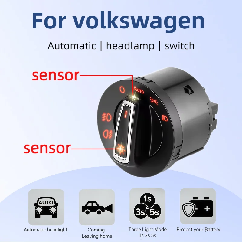 自動ヘッドライトスイッチアップグレード-vw-crafter-sy-sz-man-tge-2018-2024-車用アクセサリーに適合