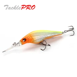 TacklePRO-M53 Minnow Fishing Lures, Artificial Bait for Bass Perch Pike, Hard Wobbler, Quality Jerkbaits, 60mm, 6.8g depth1.5m