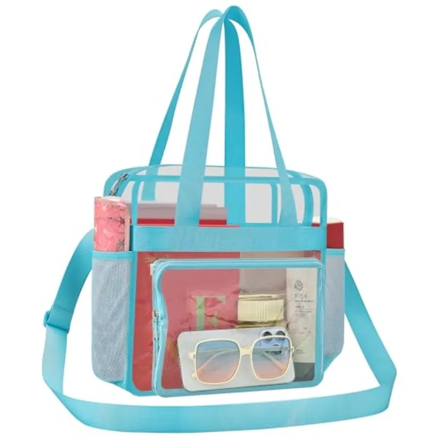 

Clear Bag for Stadium Events 12x12x6 Clear Tote Stadium Bag with Reinforced Straps for Sport Fan Events Travel
