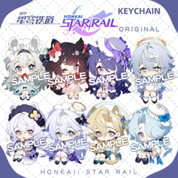 New Honkai: Star Rail Cute Baby Series Keychain Sunday Robin Aventurine Firefly Cartoon Anime Pendant Keyring Jewelry Badge Gift