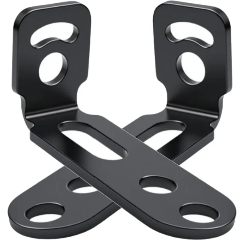 

Motorcycle Fixed LED Spotlight Rearview Mirror Extension Bracket 7-Shaped Carbon Steel Mount for E-Scooter E-Bike Accessories