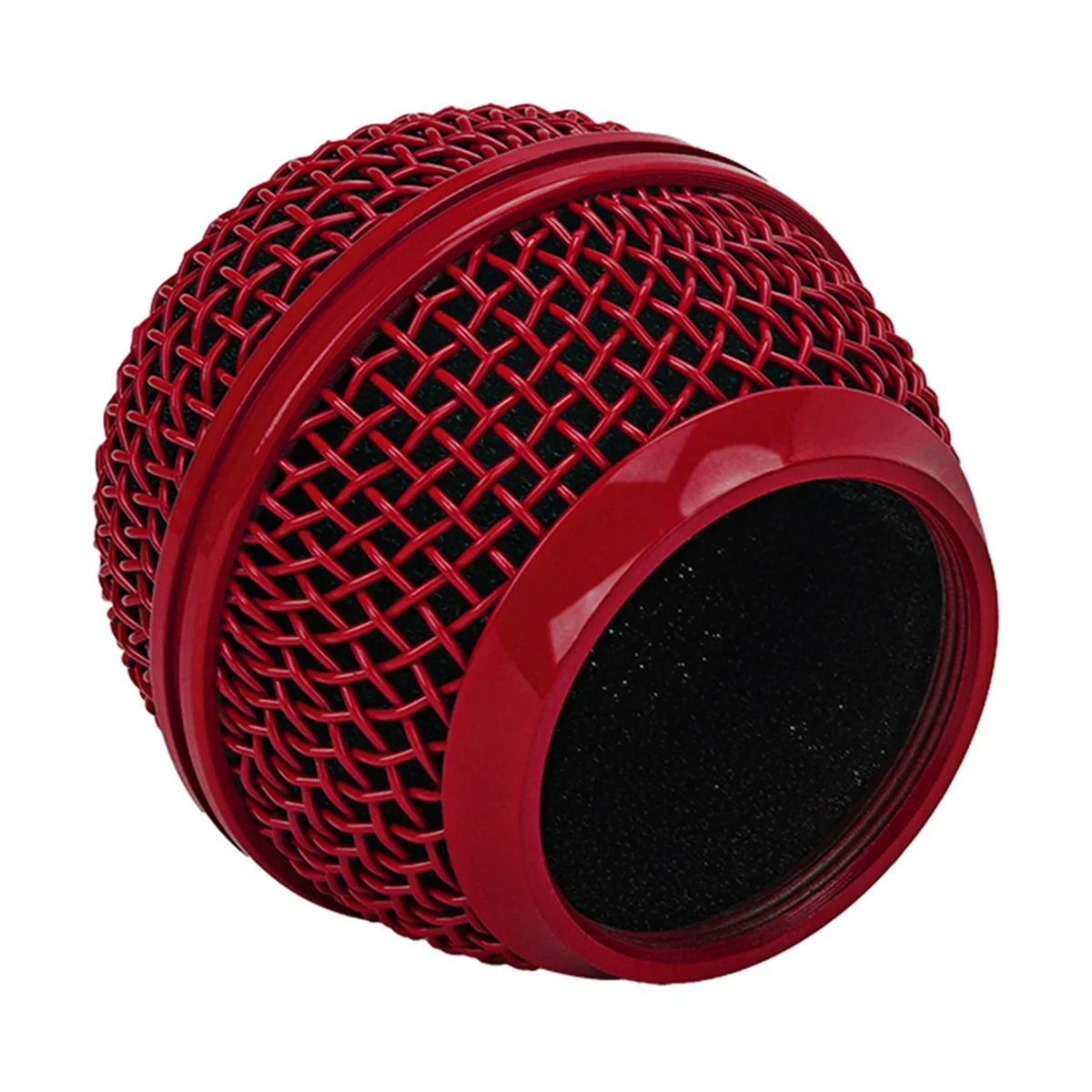 Wireless Microphone Grille Microphone Accessories Metal Microphone Grille Head for Shure SM58,SM58S,SM58LC & More Red