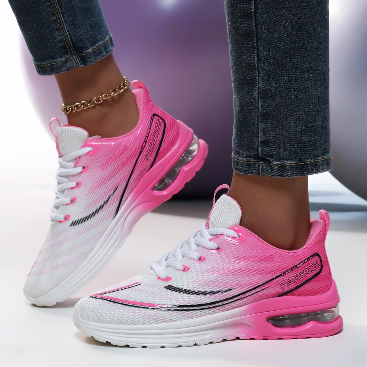 

2025 Airflow Running Shoes for Women Casual Sports Sneakers - Air Cushion Women Ventilated Jogging Trainers Summer 36-42