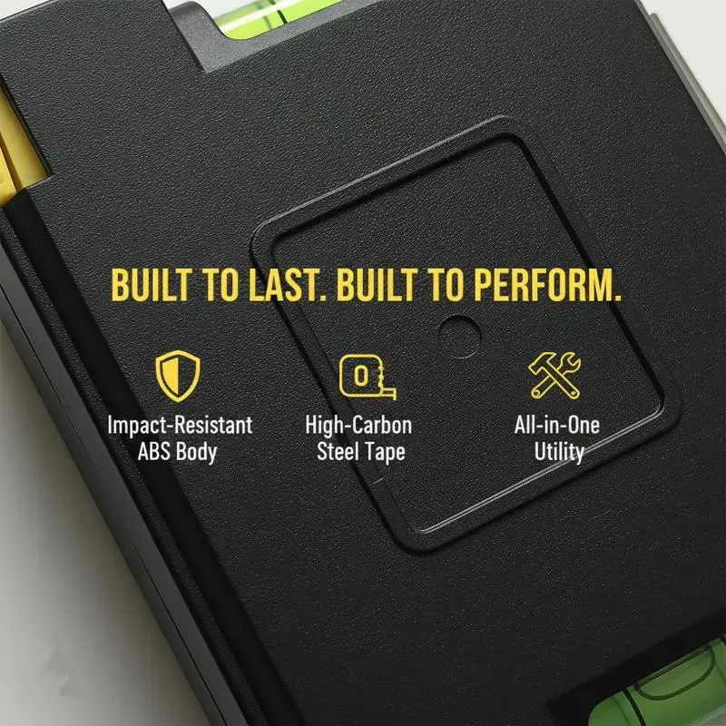 [J] Four In One Multifunctional Tape Measure Level With Notes And Pen Tape Measure+Level Gauge+Notes+Pen
