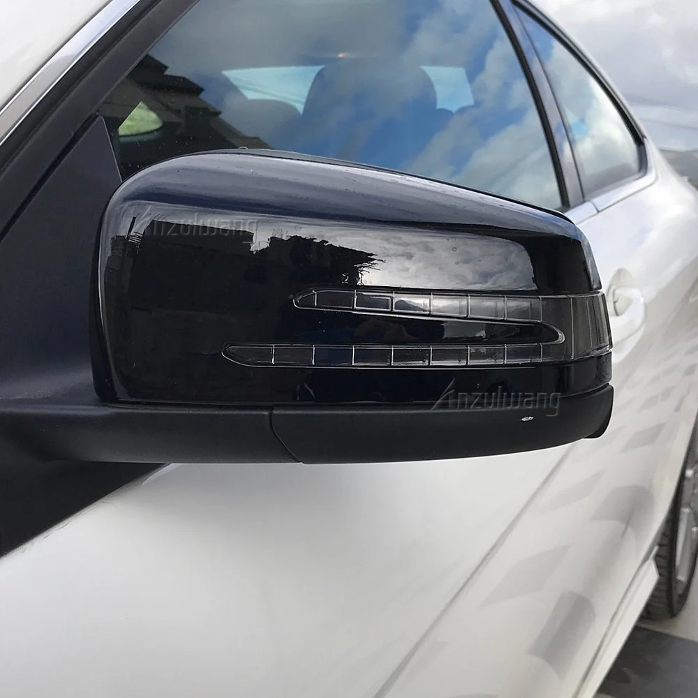 EVGATSAUTO Carbon Look Buitenspiegel Kap Set – ABS Beschermhoes Voor Mercedes A/B/C/E/GLA Klas (W204, W212, W246)