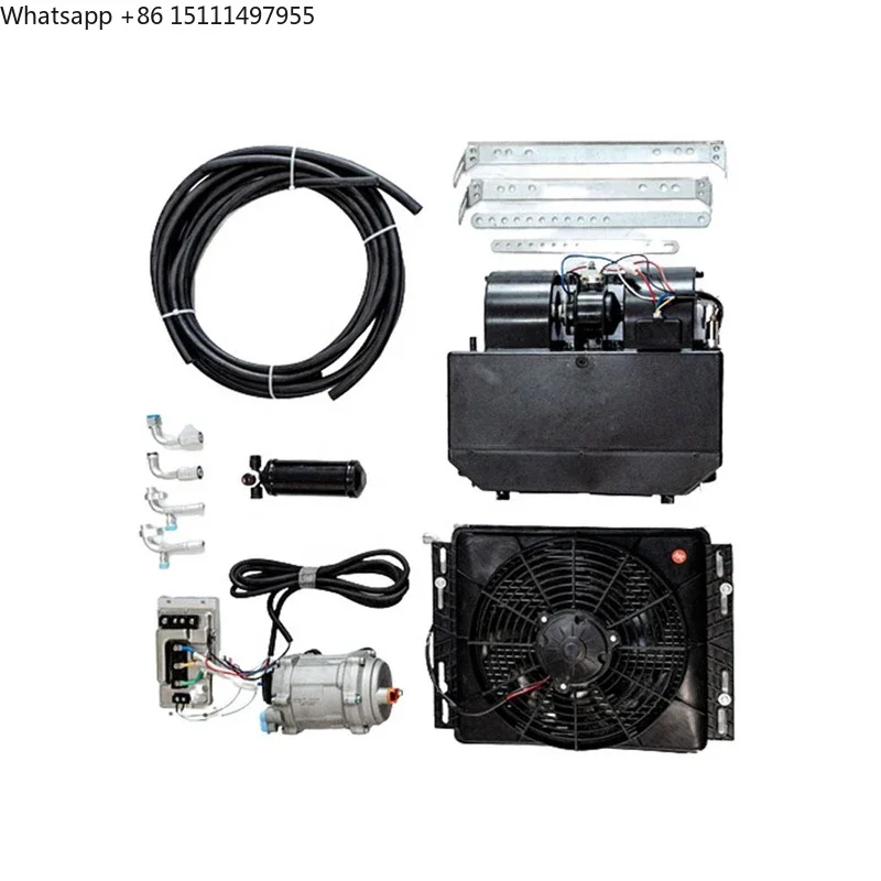 High Quality 12V/24V DC/AC Parking Cooler Compressor for Truck Bus Excavator R134a-for Air Conditioning & Refrigeration Systems