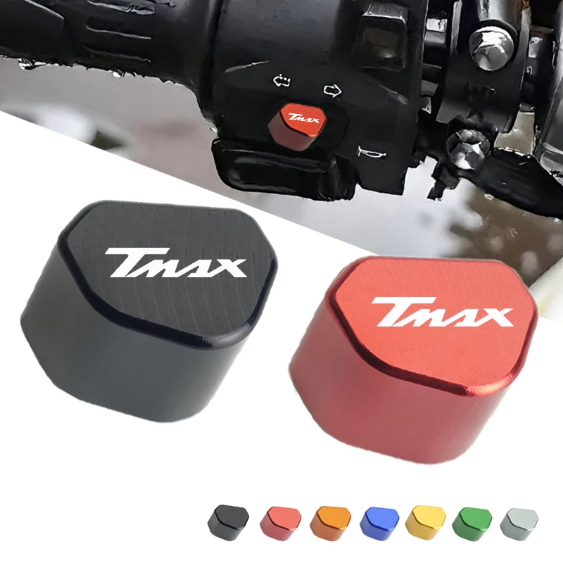 Para Yamaha t-max TMAX 560 530 500 TMax530 SX DX TECH MAX TMAX560 Mototcycle CNC botón de interruptor de señal de giro tapa de llave
