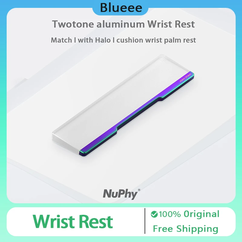 

NuPhy Twotone Wrist Rest Mechanical Keyboard Acrylic Aluminum Alloy Hand Brace Wrist Brace Palm Brace Colorful 65% 75%