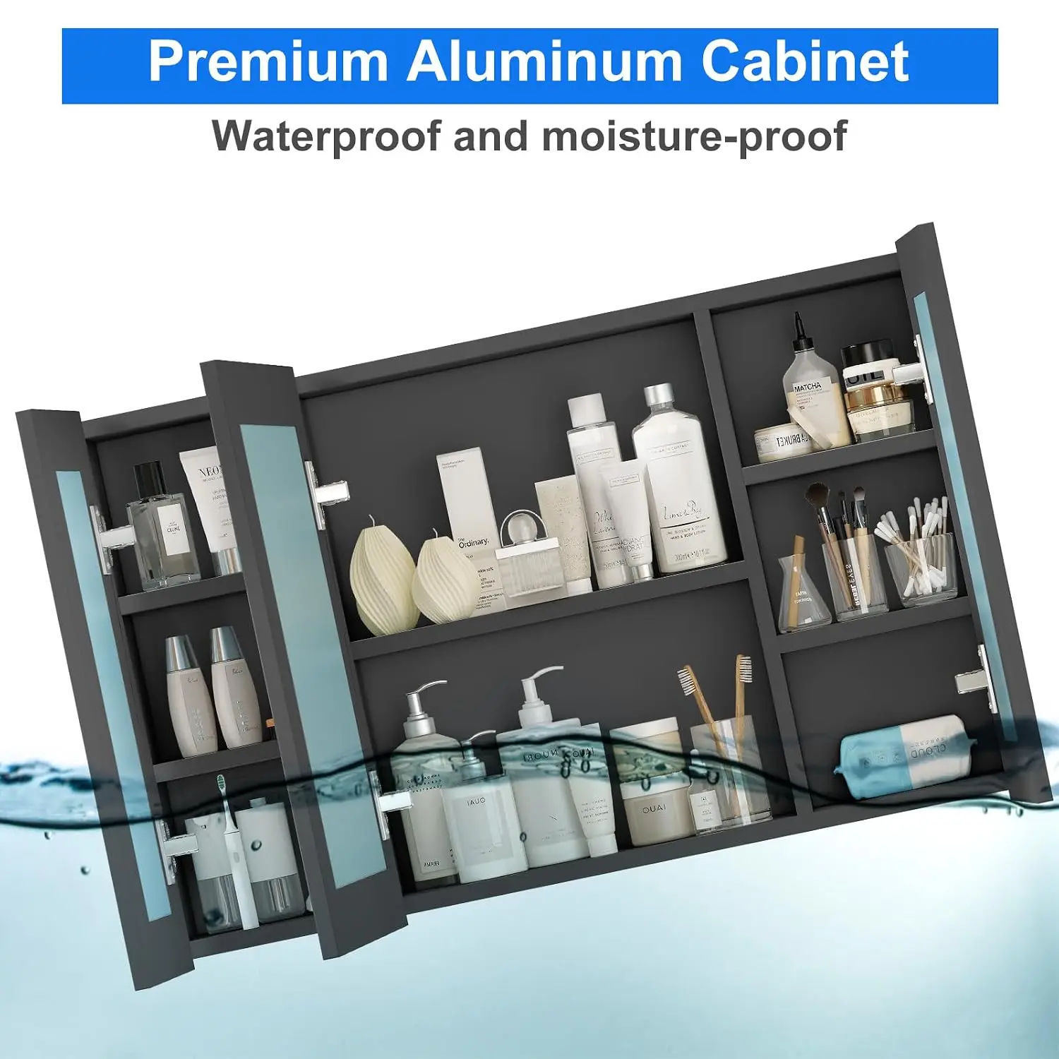 Black Medicine Cabinet Mirror 39