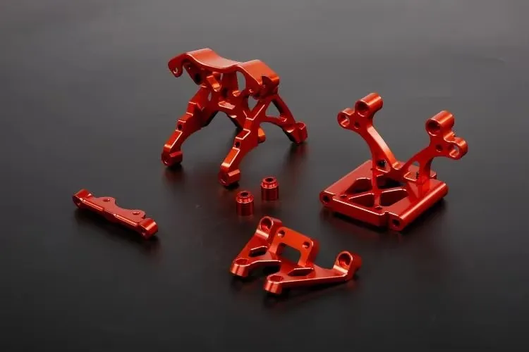 Combinación de soporte frontal totalmente metálico de mecanizado de precisión CNC para ROVAN KM HPI BAJA 5B 5T 5SC