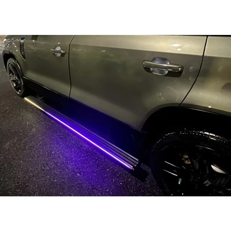 High Quality Aluminum Alloy Running Board Lighted Electric Step Automatic Retractable Side Step for Rox 01 Accessories
