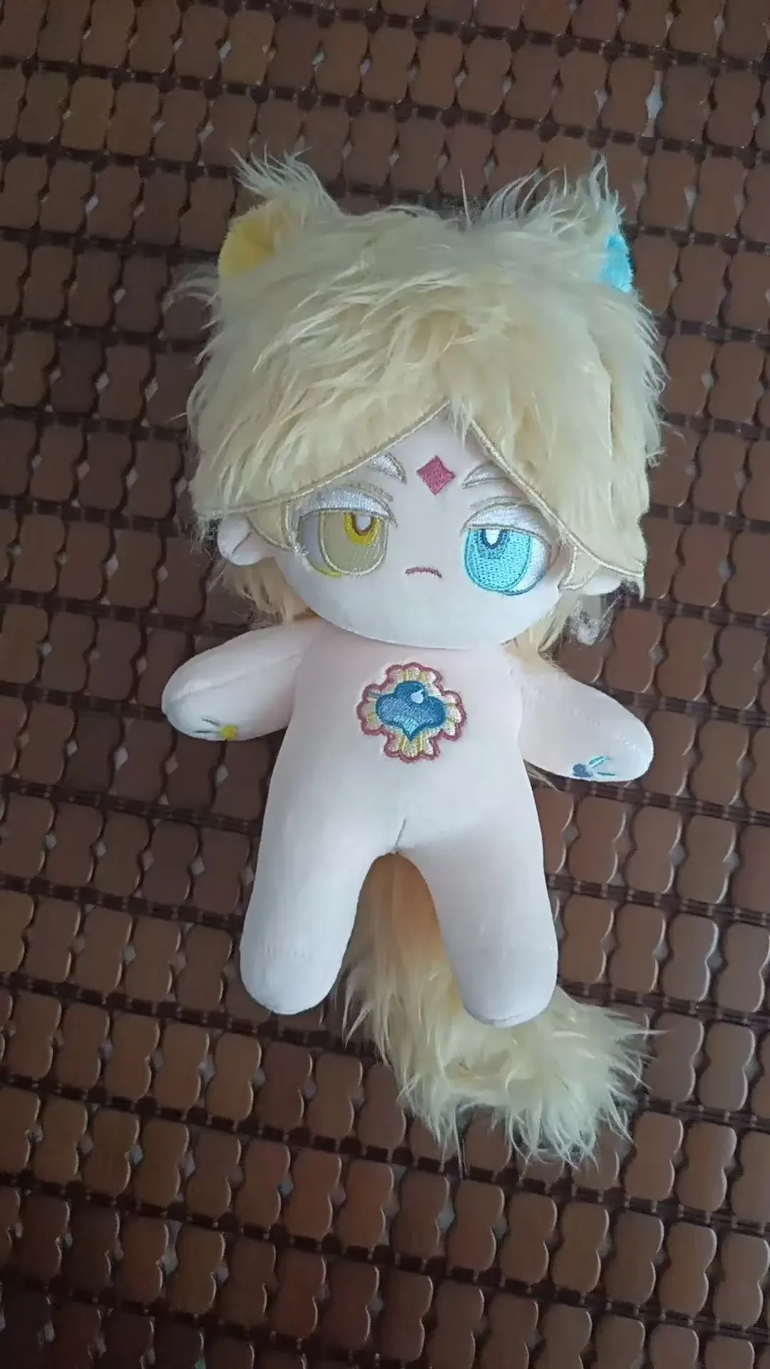 20cm Soft Stuffed Plush Doll Cookie Run Kingdom Pure Vanilla Anime Cartoon Dress-up Cosplay Toy Cotton Collection Gift for Kids