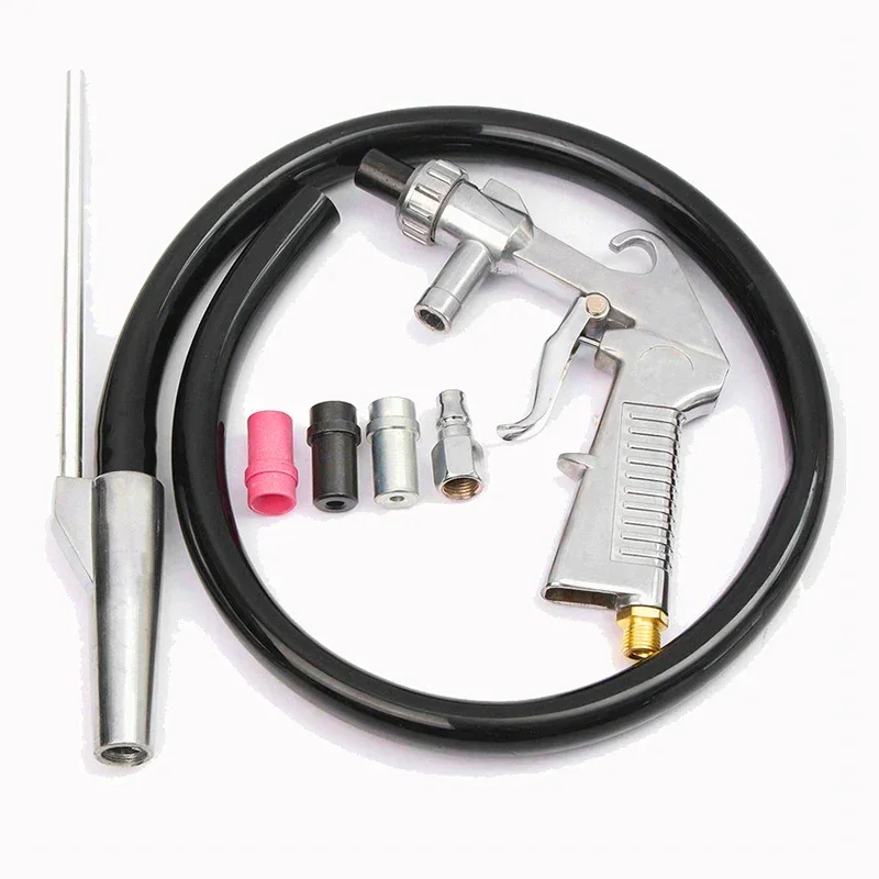 Air Brush Spray Gun Kit Jateamento de Areia Abrasiva Jateamento Máquina Tubo de Bico Ferrugem Remover Armários de Jateamento Pcs