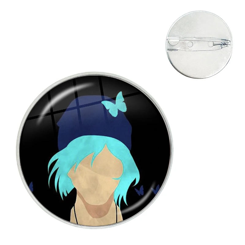 Max Caulfield Life Is Strange 2 Glass Dome Brooches Shirt Lapel Bag Clothes Hat Badge Cartoon Pins Gift