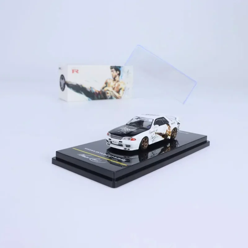 1:64 Nissan R31 R32 R33 R34 GTS-R modèle de simulation en alliage moulé sous pression commémoratif, jouets de collection pour enfants, cadeaux pour enfants.