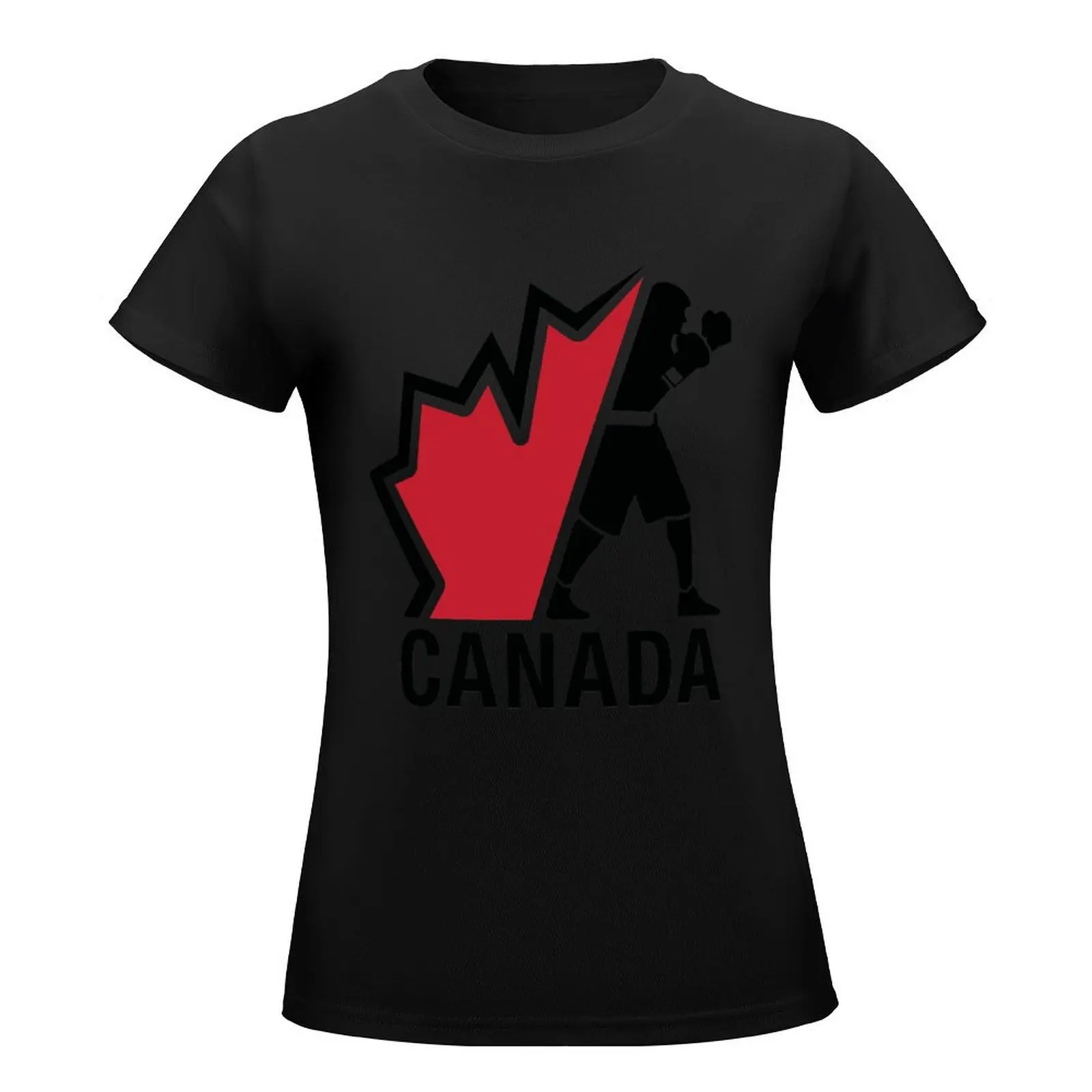 BOXING CANADA SPORT LOGO T-Shirt vintage korean fashion tees summer tops cat shirts for Women