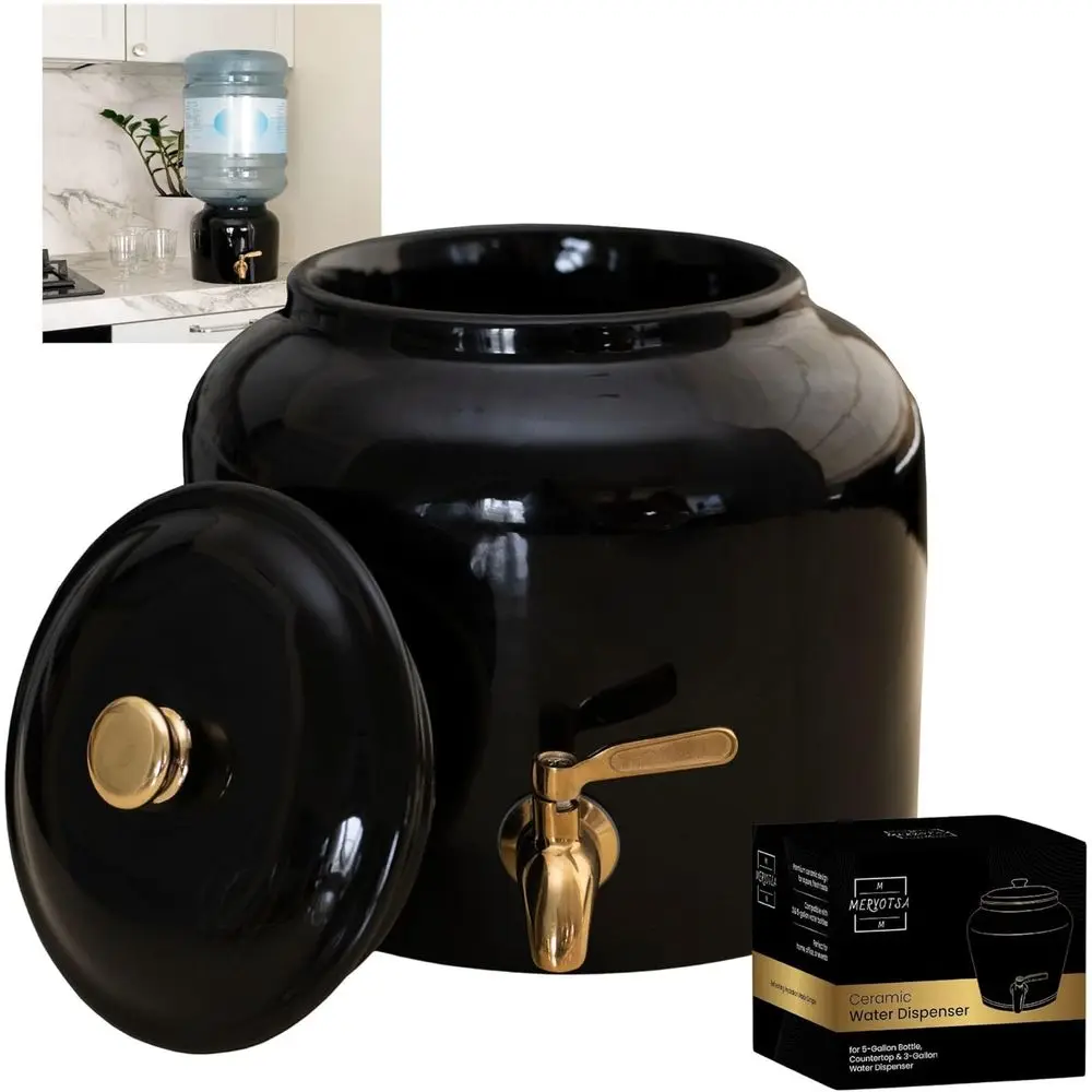 

Настольный диспенсер для воды - Диспенсер для напитков для дома или офиса - Держатель для бутылей 3-5 галлонов - Премиальный контейнер для воды