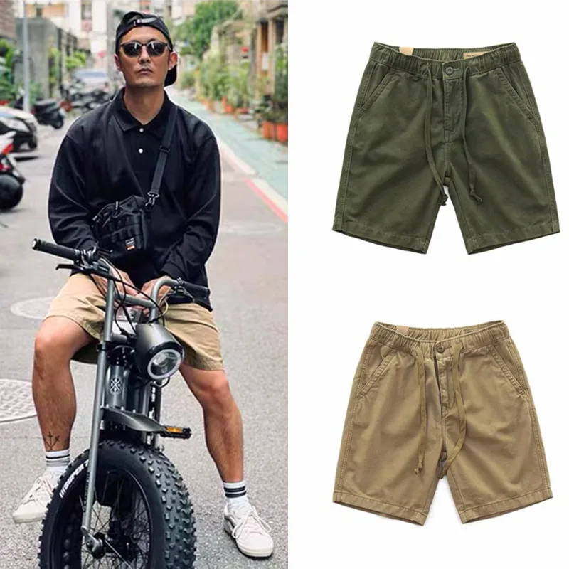 Breathable Shorts Urban Men's Elastic Waist Versatile Outdoor Beach Casual Fashion Summer Male Thin Loose Sports Shorts