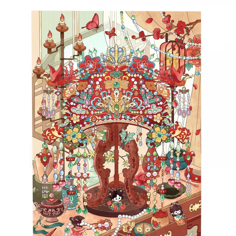 Card Lover 3 Pcs [Craftsmanship Story Series] Large Scale Antique Restorer Cultural Relic Puzzle 3D Stereoscopic Sticker Kit