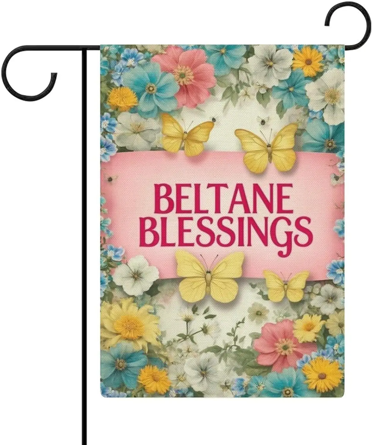 Garden Flag Beltane Blessings Double Sided 12x18 In Burlap Seasonal Yard Decoration for Outside Porch LLX PPM