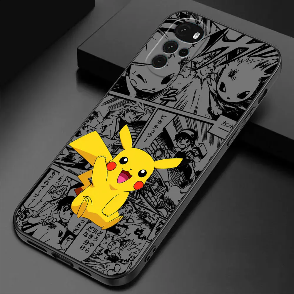 Silicone Phone Case for Motorola Moto G31 G30 G200 5G G32 G52 G72 G22 G60 G60s G50 G71 G53 G73 G51 Pokemon Pikachu Anime Cover