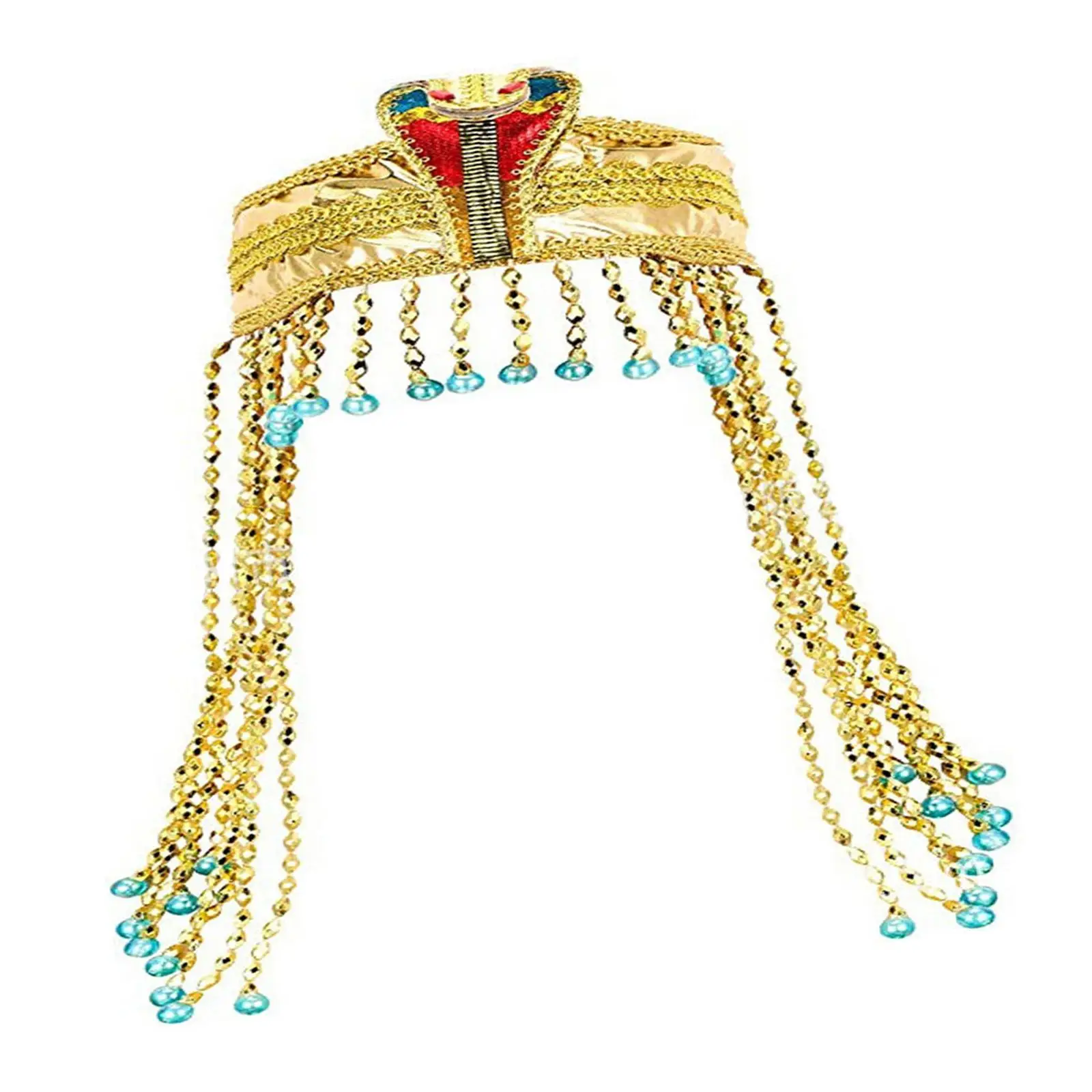 Vintage Egypt Queen Headdress งู Headdress สำหรับงานปาร์ตี้เทศกาล Carnival Masquerade