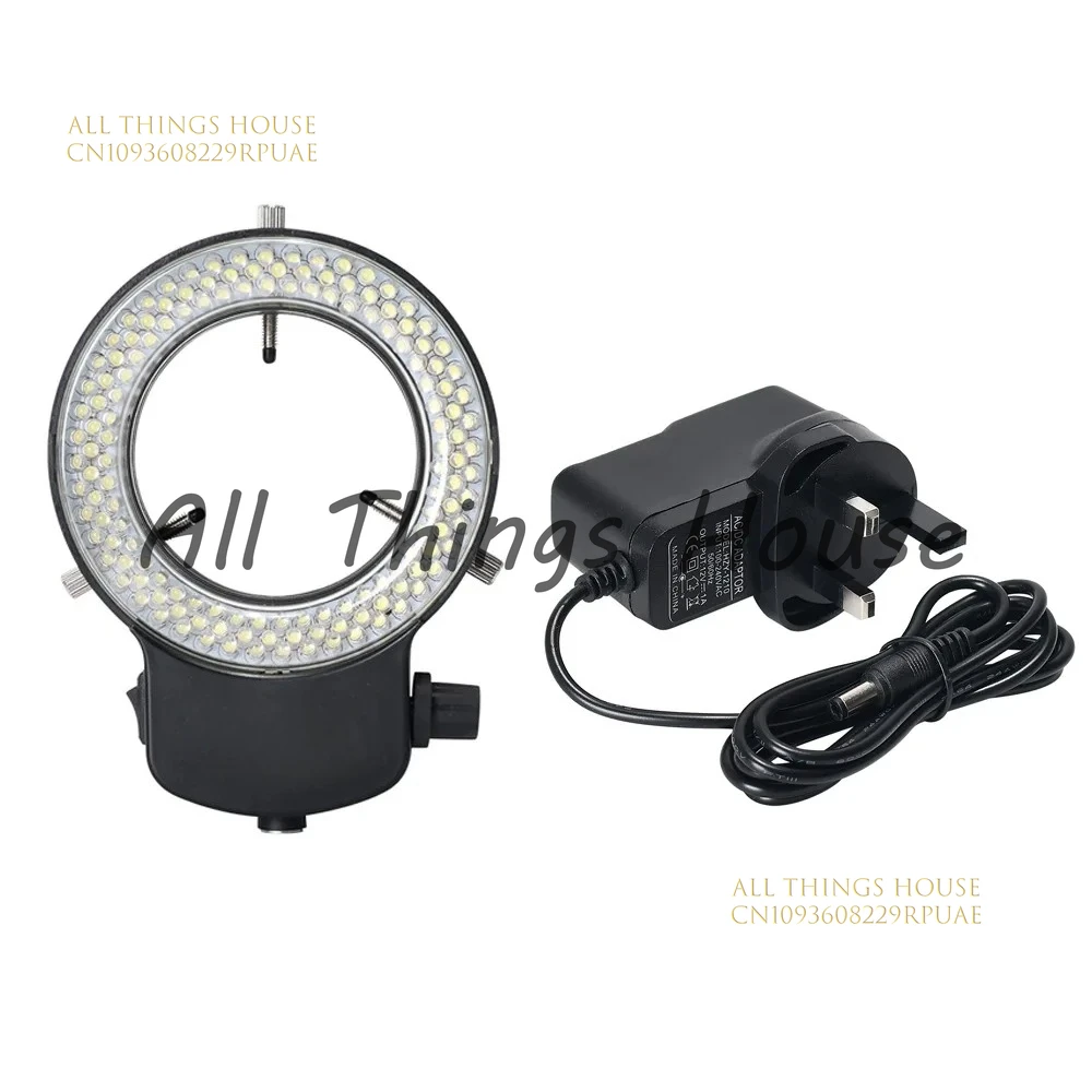 قابل للتعديل مصدر ضوء المجهر LED مصباح مصمم على شكل حلقة مصدر الضوء الصناعي 144 حبيبات مصباح مستديرة متفاوتة الأحجام 63 مللي متر MIC-209 الظل الشفاف بالكامل #3