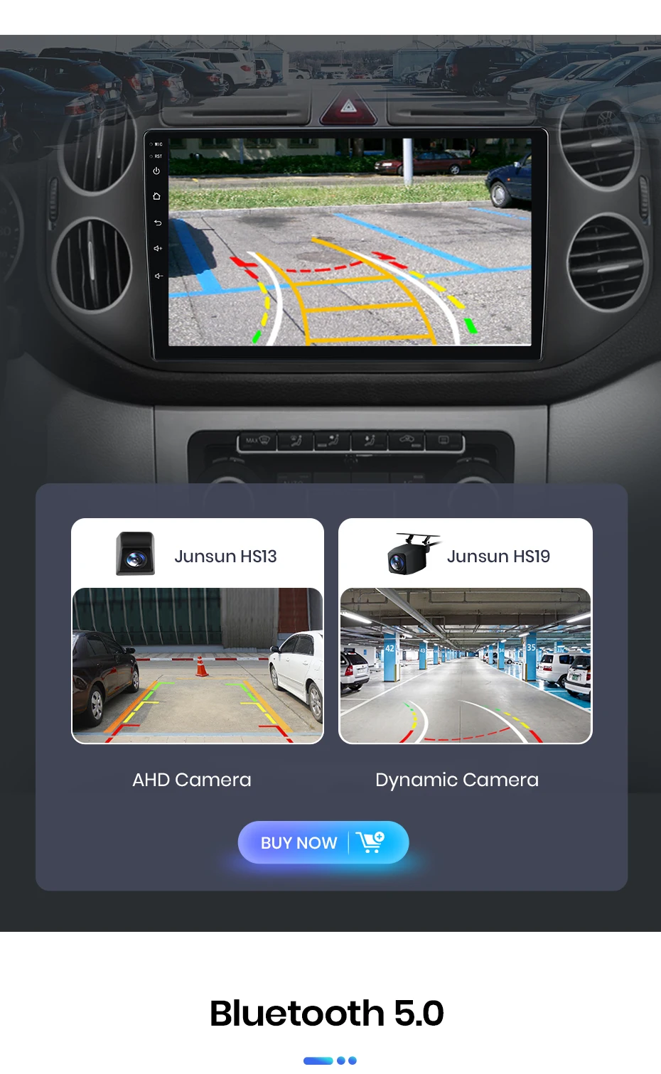 Junsun Autoradio für VW Volkswagen Tiguan 1 Nf 2006 2007 2008 2009 2010 - 2016 Carplay Android Auto FM RDS DSP BT GPS Navi SWC HD IPS Touchscreen Plug & Play Multimedia-Player Freisprecheinrichtung Original-Autostil Haupteinheit – Detail 17