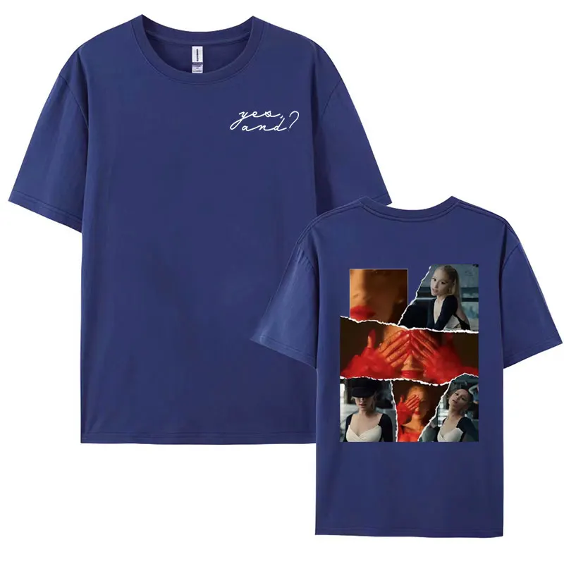 2024 Ariana Music Album Yes, and Cover T Shirt Men Women\'s Clothing Fashion Retro Tee Shirt Hip Hop Oversized T-shirt Streetwear
