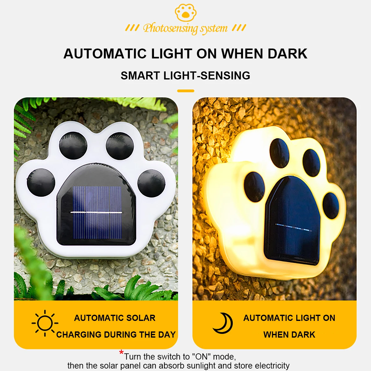 Solární LED lehký vydržet packa lampa outdoorové vodotěsný sad dekorace krajina atmosféra pohřben světel