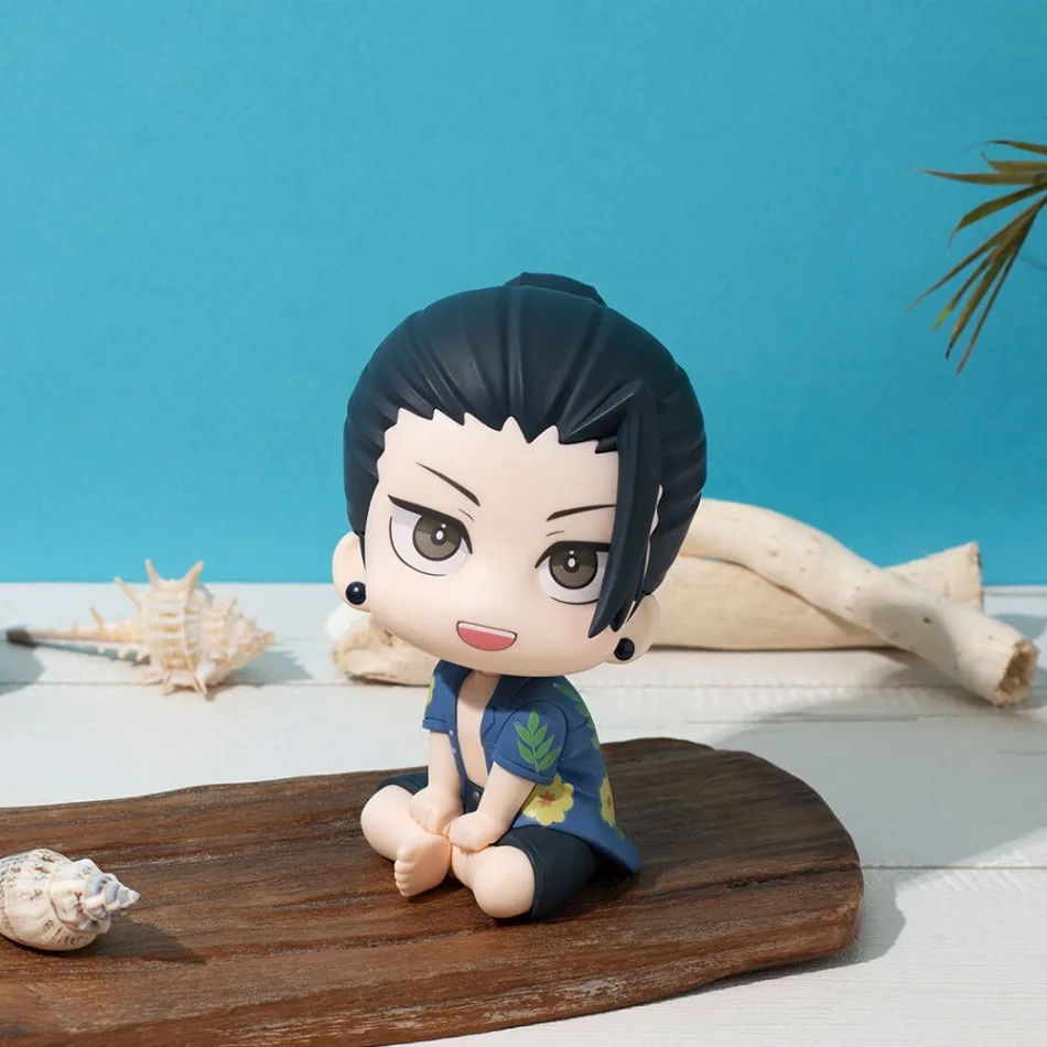 Figurka Anime JJK Geto Suguru, figurka Q edition Satoru Gojo, figurka Geto i Gojo, figurka akcji w pozycji siedzącej, model zabawka, prezent