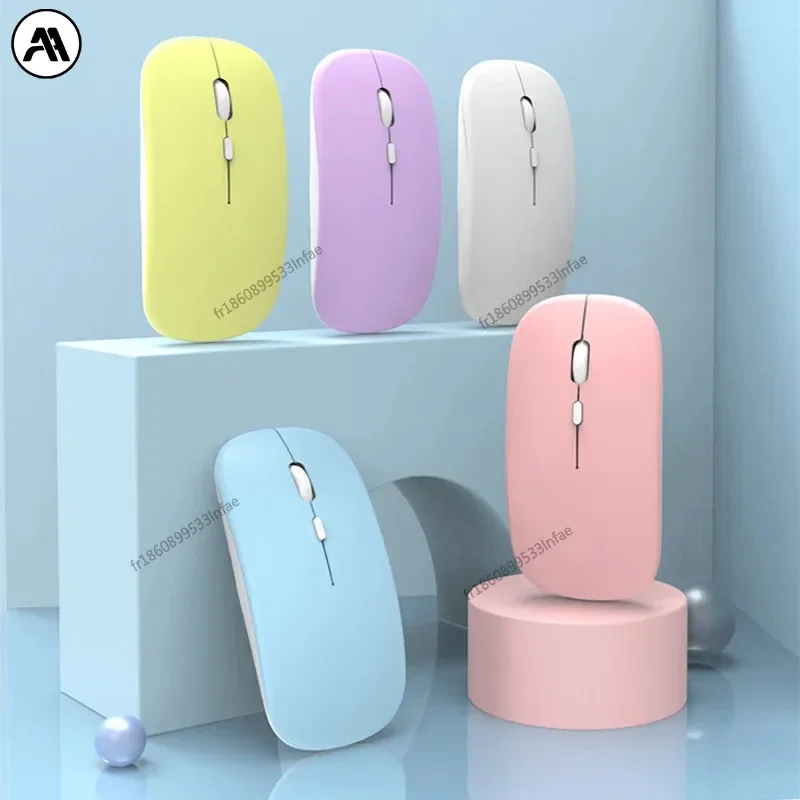 Ratón inalámbrico compatible con Bluetooth, ratón ergonómico portátil para ordenador portátil, iPad, tableta, PC, teléfono móvil, ratón para juegos de oficina