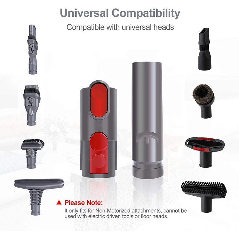 Attachment Adapter Compatible with Dyson V15 V12 V11 V10 V8 V7 V6 Outsize Vacuum Cleaner, Universal Tool Adaptor Convertor