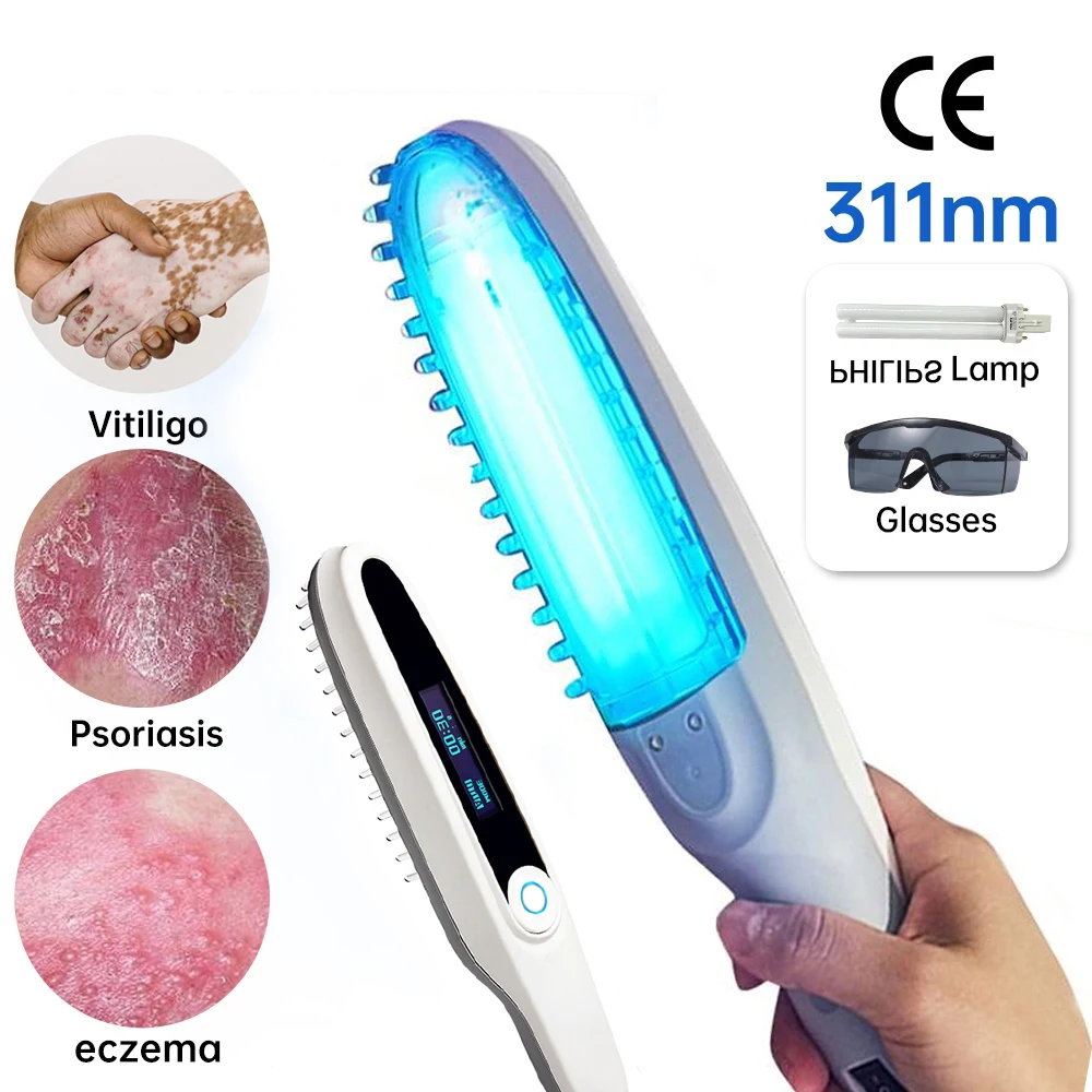 Vitiligo Treatment Equipment 311nm UV Lamps Phototherapy Medical Device Uvb Treatment Lamp for Psoriasis Eczema