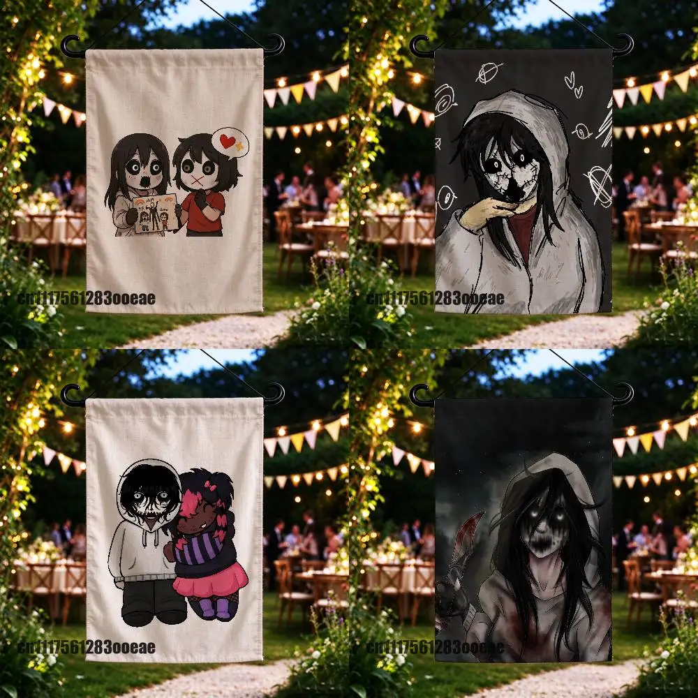 For Kate the Chaser Creepypasta Garden Flag Custom Outdoor Home Advertising Cloth Decoration Yard Banner Flags